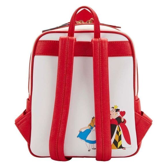 Loungefly Disney Alice in Wonderland Ace of Hearts Cosplay Mini Backpack - Picture 3 of 6